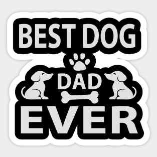 Best Dog Dad Ever Sticker